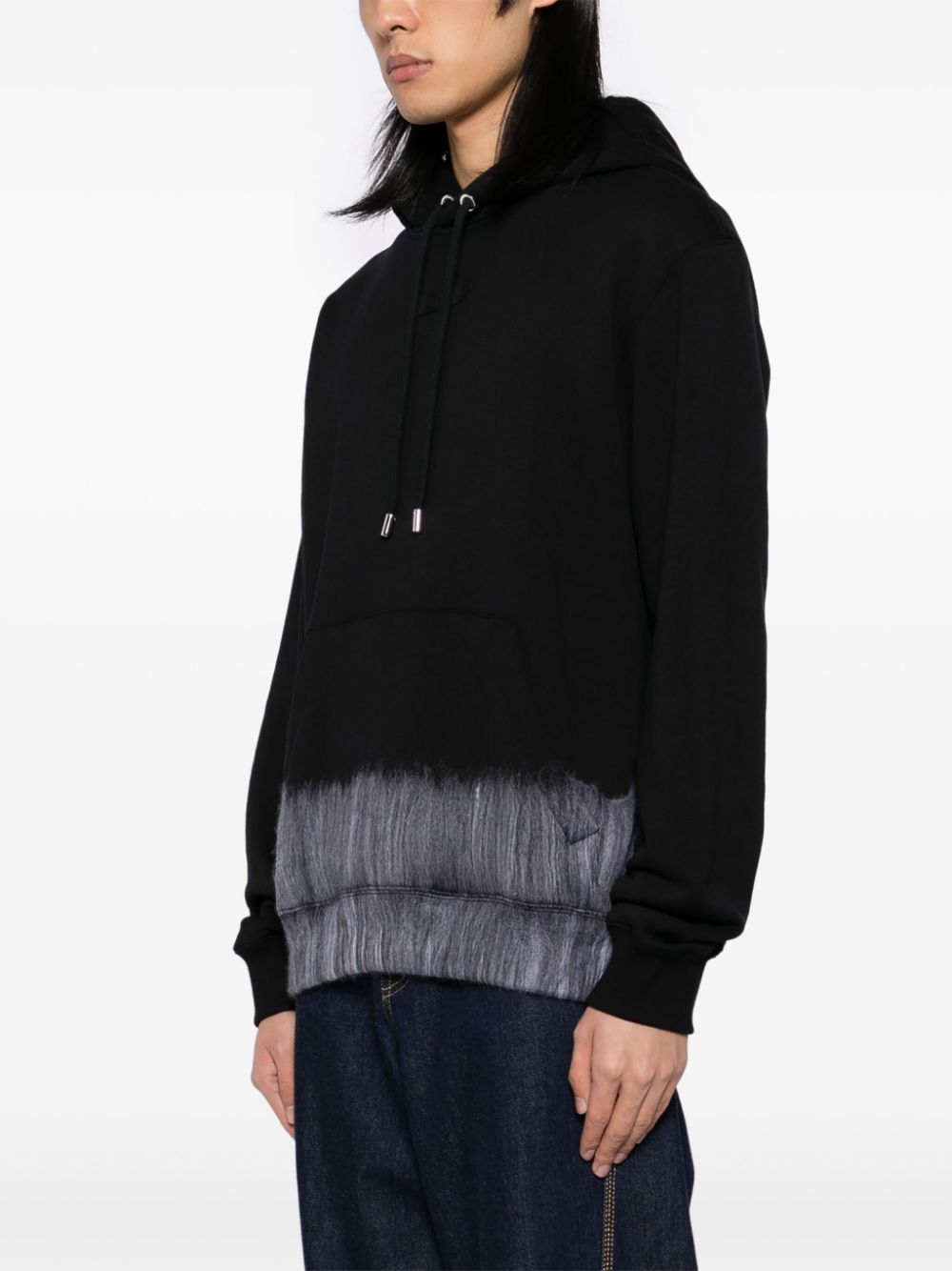 Lanvin logo-patch hoodie Men