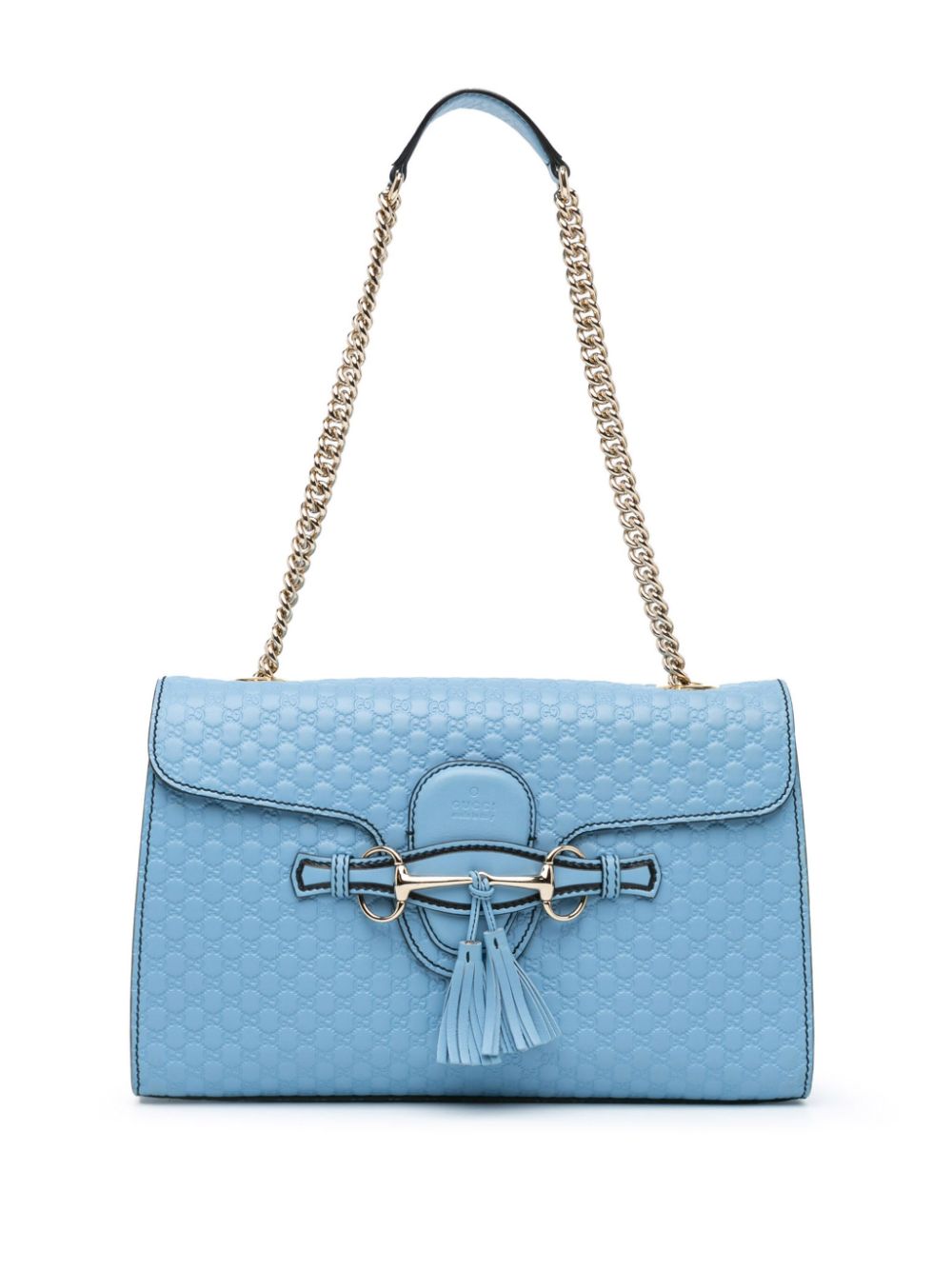 Gucci Pre Owned 2016 2023 Medium Microguccissima Emily Shoulder Bag Blue FARFETCH CA