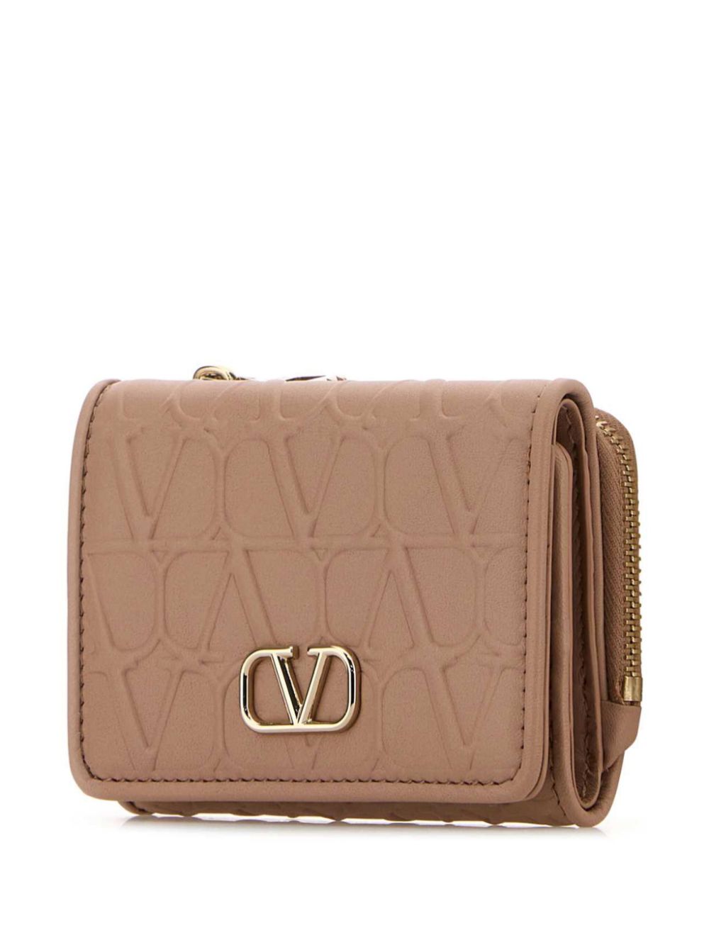 Valentino Garavani VLogo portemonnee Beige