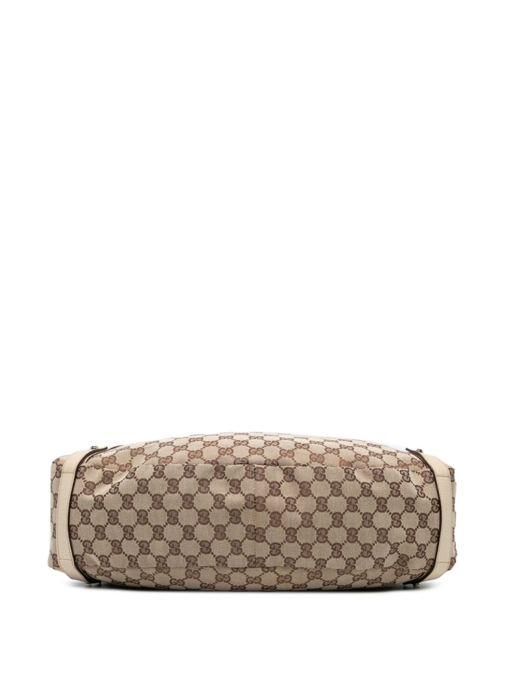 Pre-owned Gucci 2000-2015 Gg Canvas Abbey D Ring Shoulder Bag In Brown