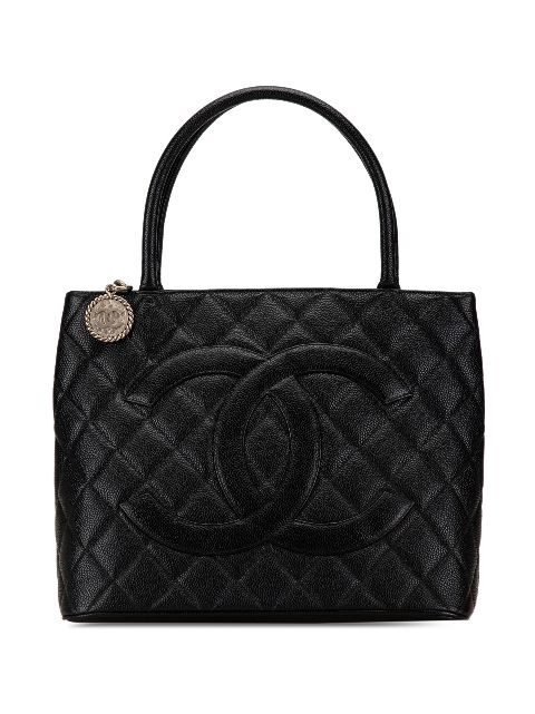 CHANEL 2002-2003 Caviar Medallion tote bag Women