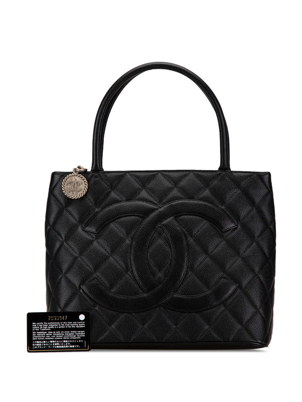 CHANEL 2002-2003 Caviar Medallion tote bag Women