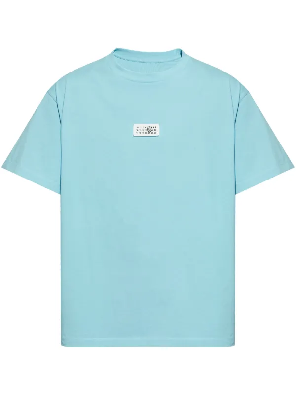 MM6 Maison Margiela ナンバーモチーフ Tシャツ | ブルー | FARFETCH JP
