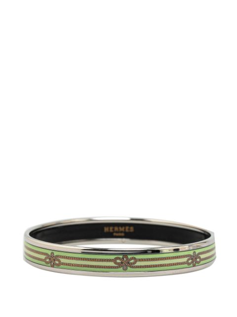 Hermes 20th Century Narrow Printed Rope Enamel 65 costume bracelet Women