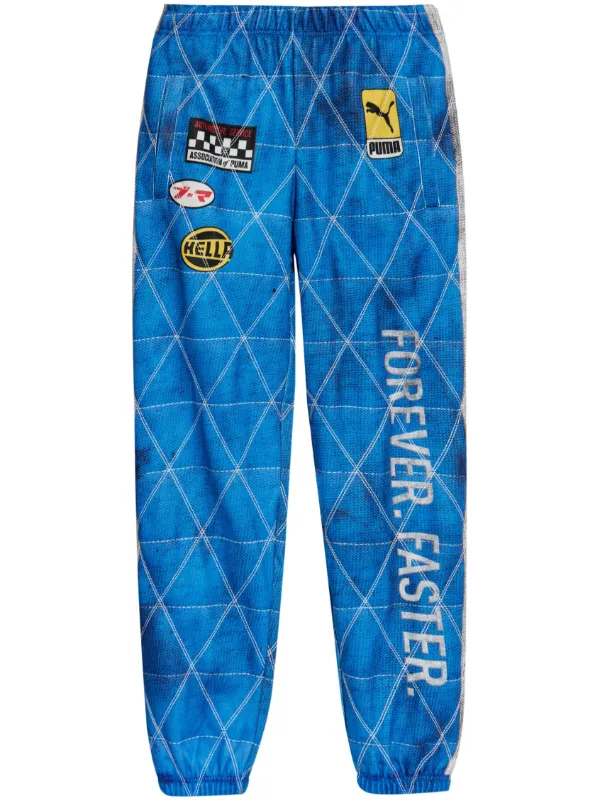 PUMA x A$AP Rocky Quilted Track Pants | Blue | FARFETCH VN