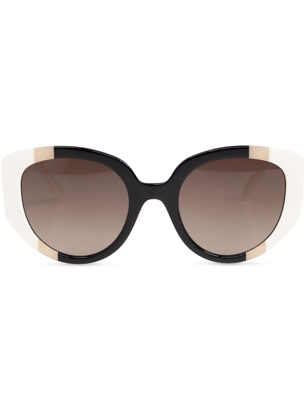 Moschino Eyewear Zonnebril met vlinder montuur Wit