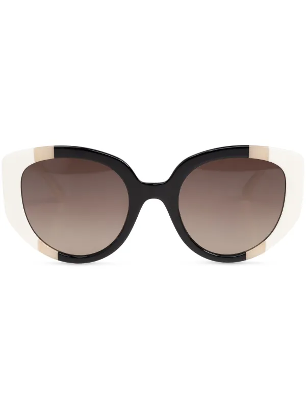 Moschino Eyewear butterfly frame Sunglasses White FARFETCH HK