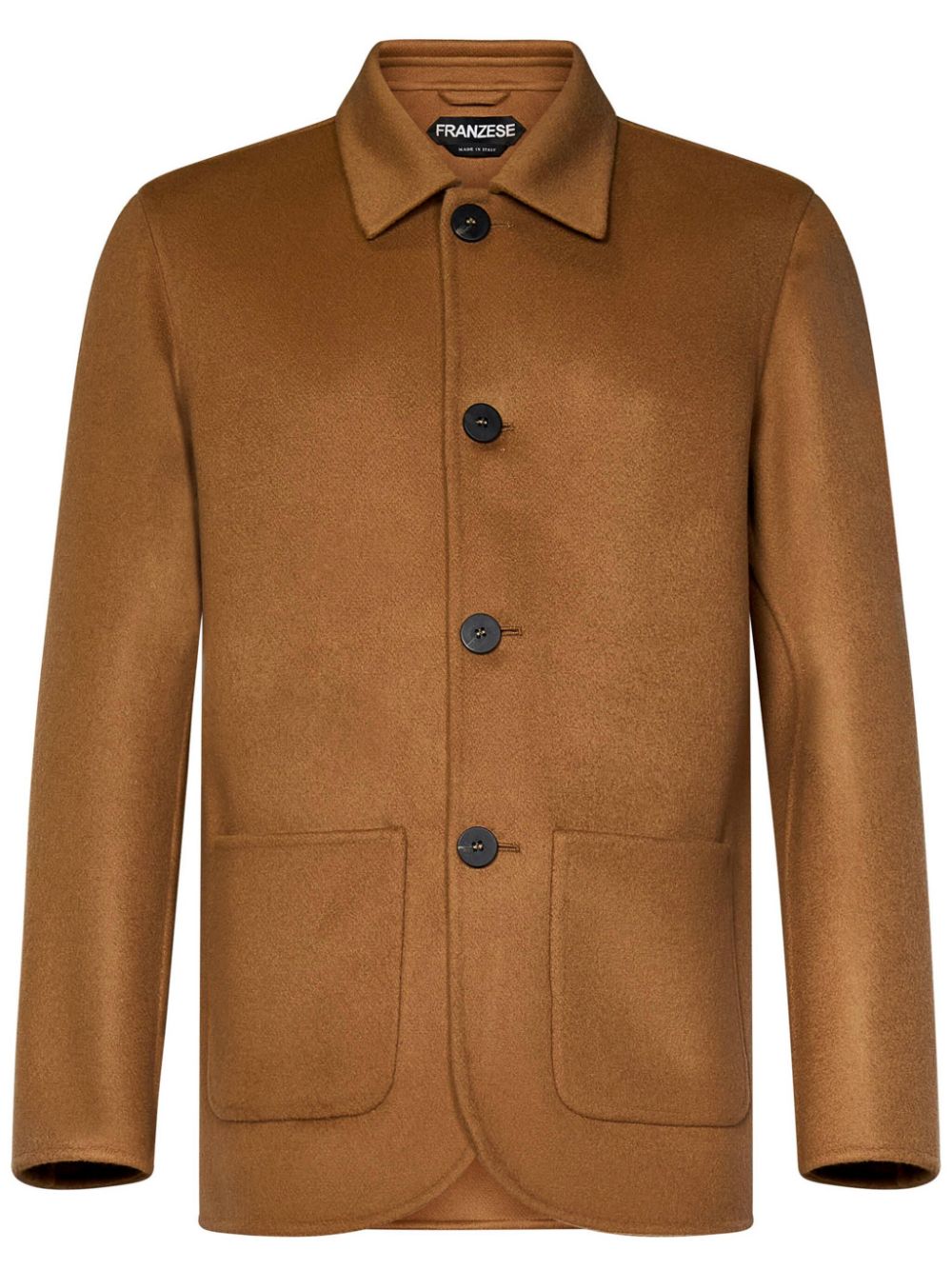 Franzese Collection Alain Delon Shirt Jacket In Brown