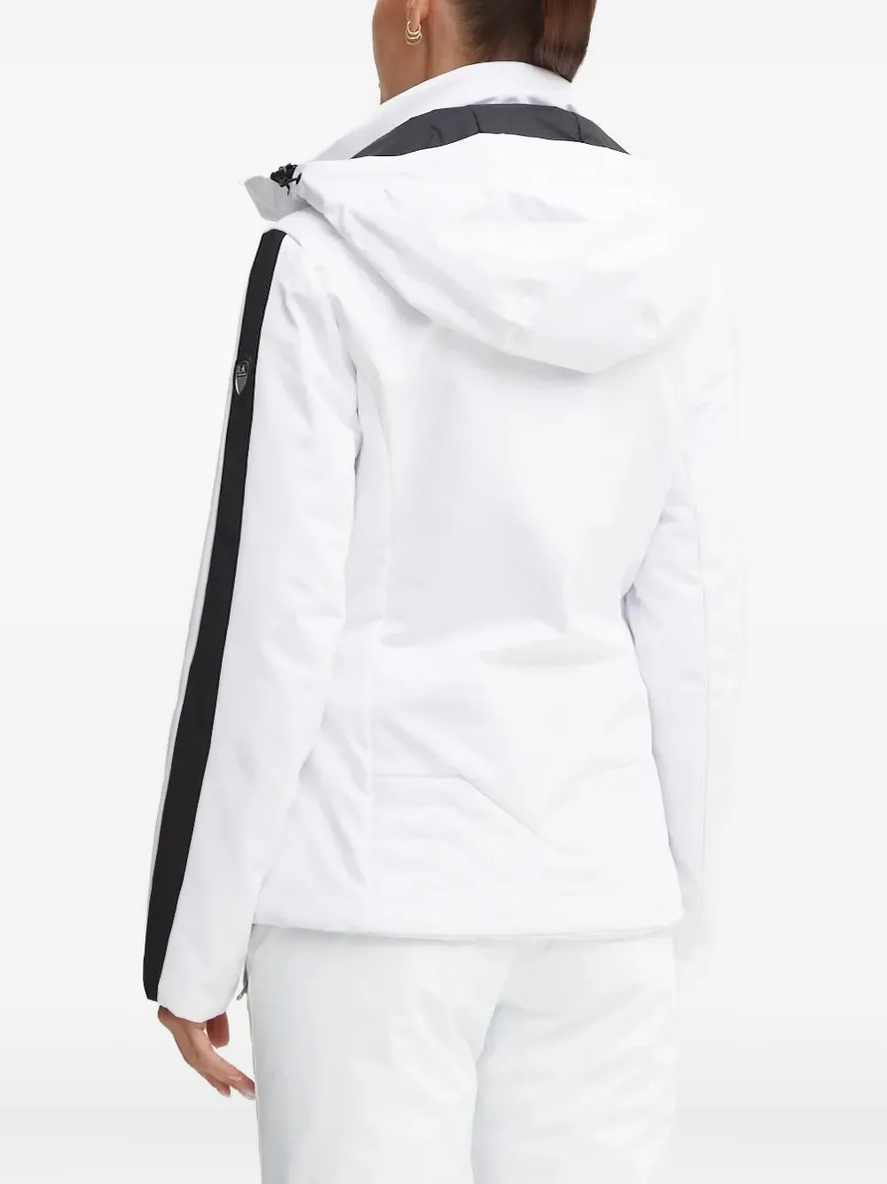 Ea7 Emporio Armani panelled ski jacket Wit