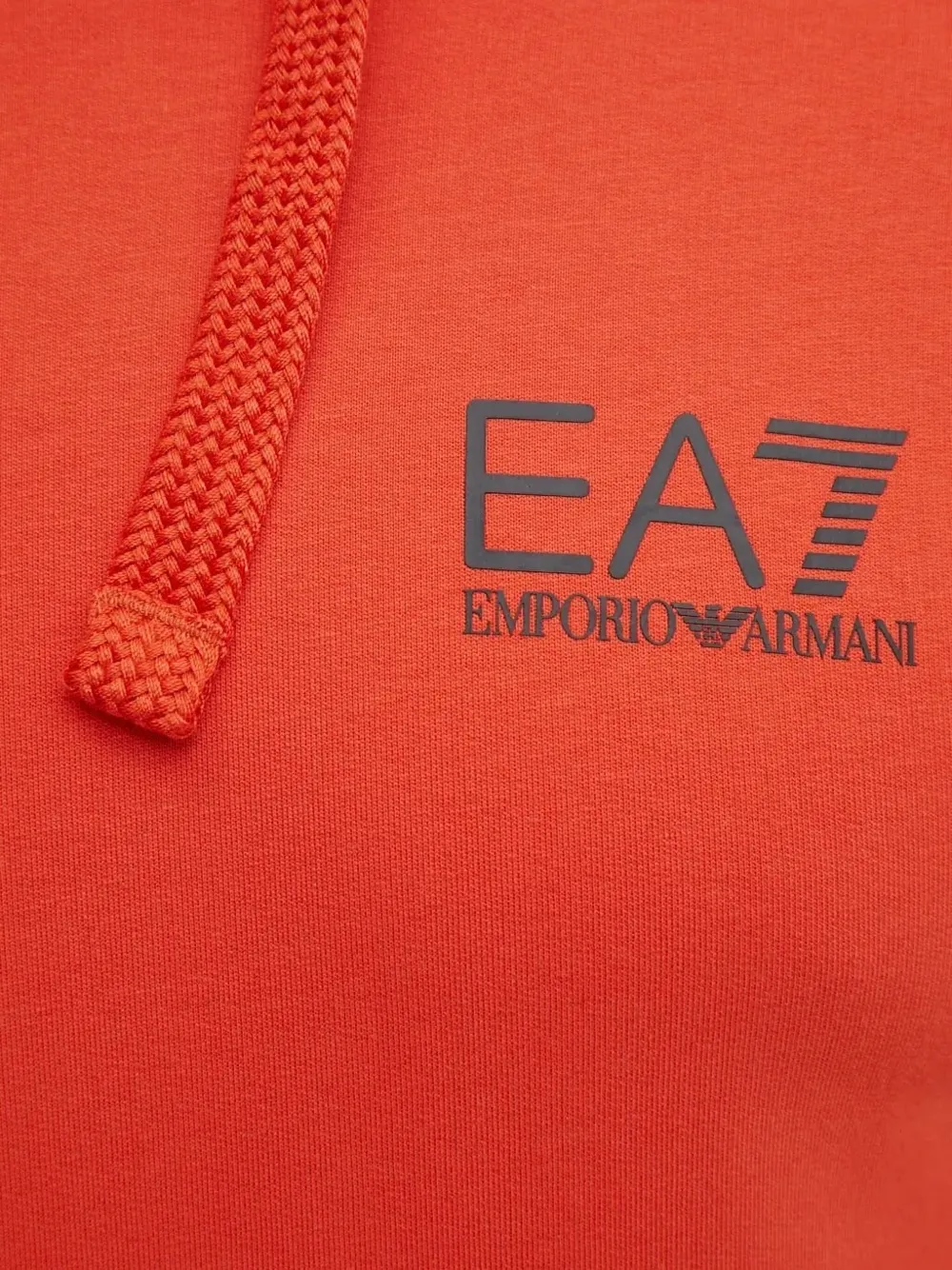 Ea7 Emporio Armani Hoodie met logoprint Oranje