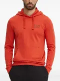 Ea7 Emporio Armani logo-print hoodie - Orange