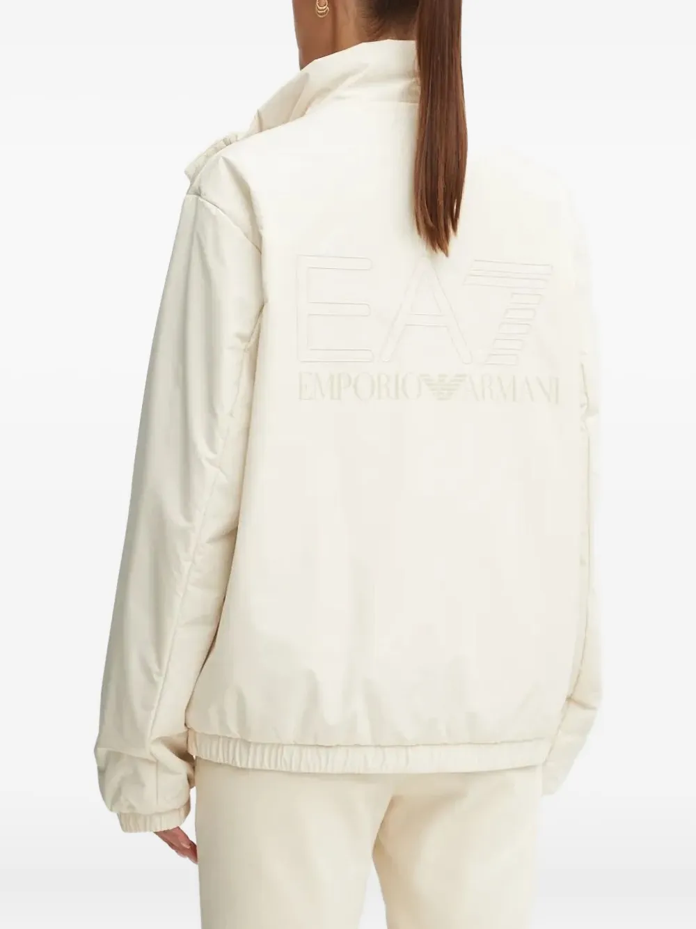Ea7 Emporio Armani logo-print high-neck jacket | Oversized Jackets | Image 2