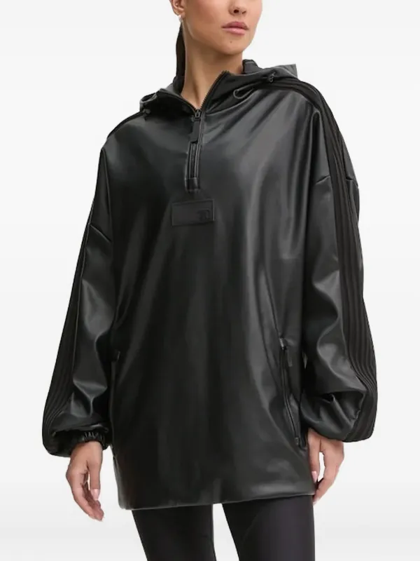 Ea7 Emporio Armani フェイクレザーパーカー | ブラック | FARFETCH JP
