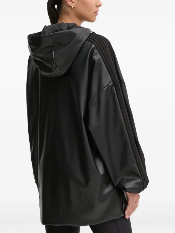 Ea7 Emporio Armani フェイクレザーパーカー | ブラック | FARFETCH JP