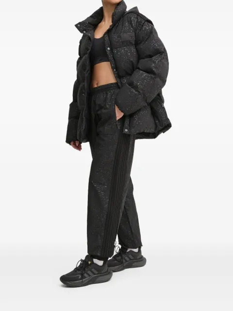 Ea7 Emporio Armani speckled-print quilted puffer jacket