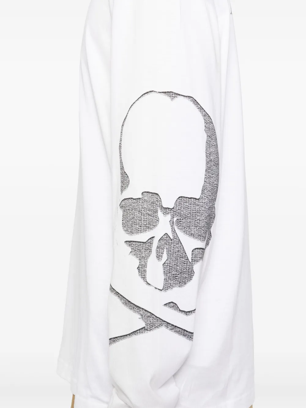 Mastermind World T-shirt met doodskopprint Wit
