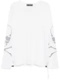 Mastermind World skull-print T-shirt - White