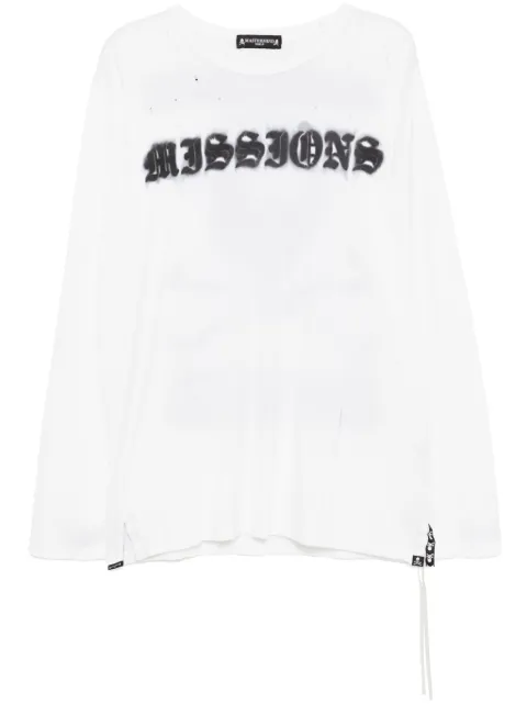 Mastermind World playera manga larga con logo estampado