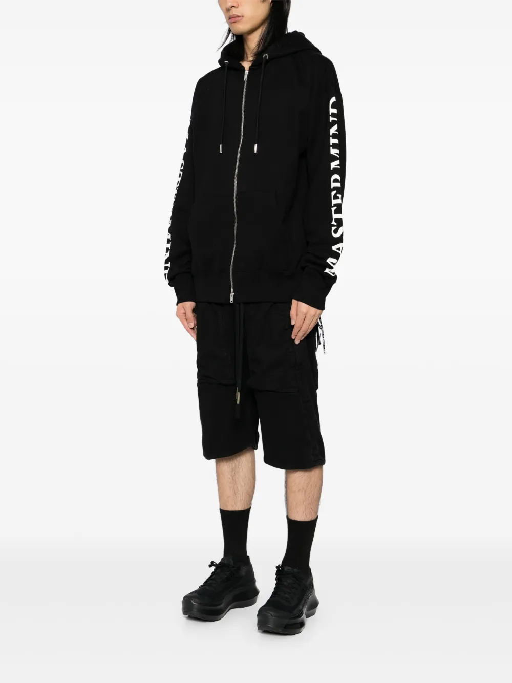 Mastermind World Hoodie met logoprint Zwart