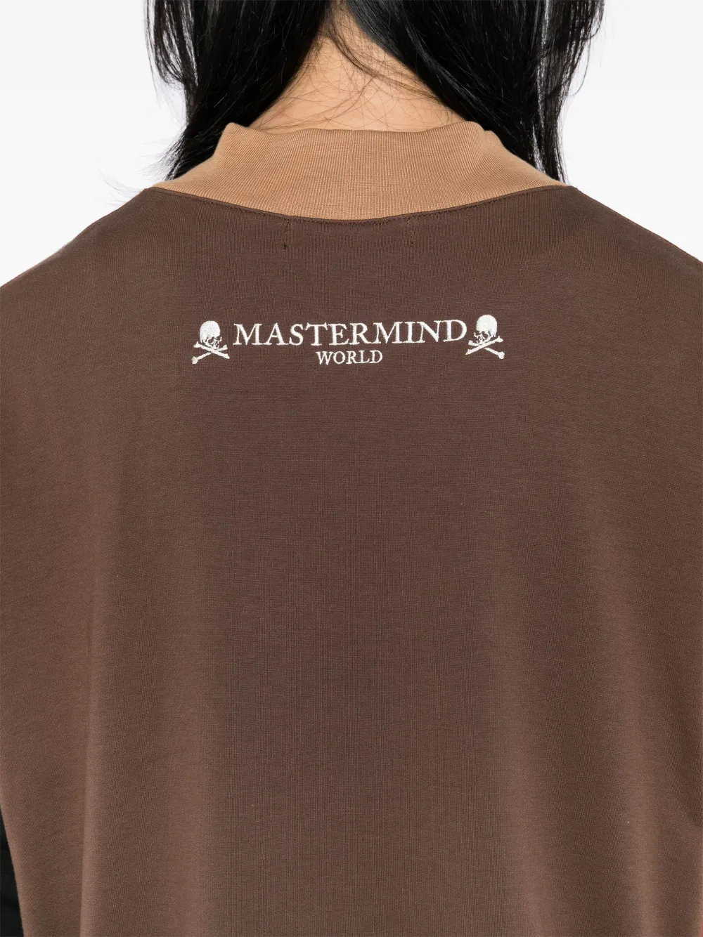 Mastermind World Sweater met logopatch Blauw