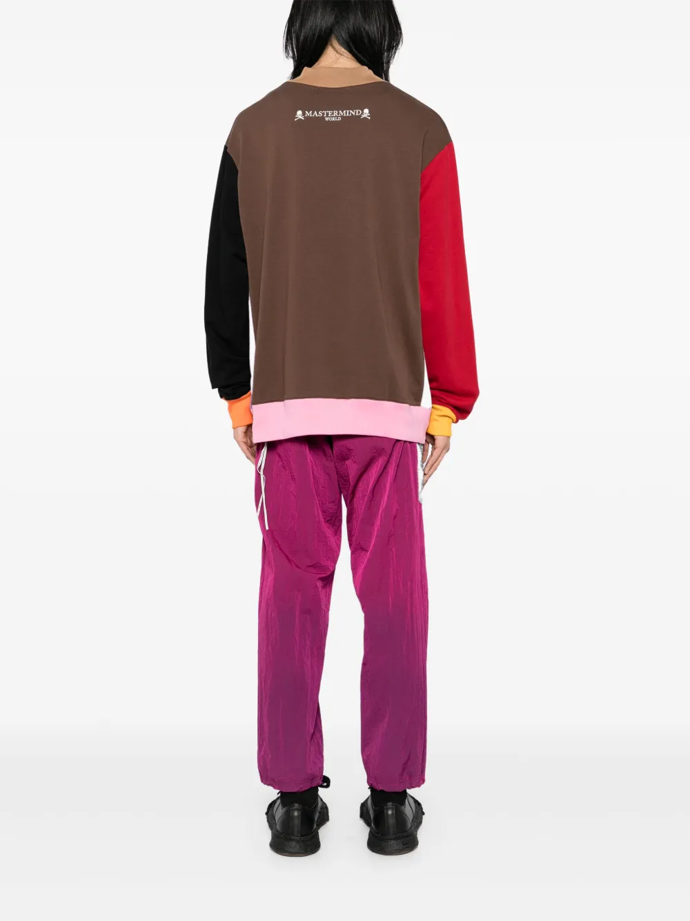 Mastermind World Sweater met logopatch Blauw