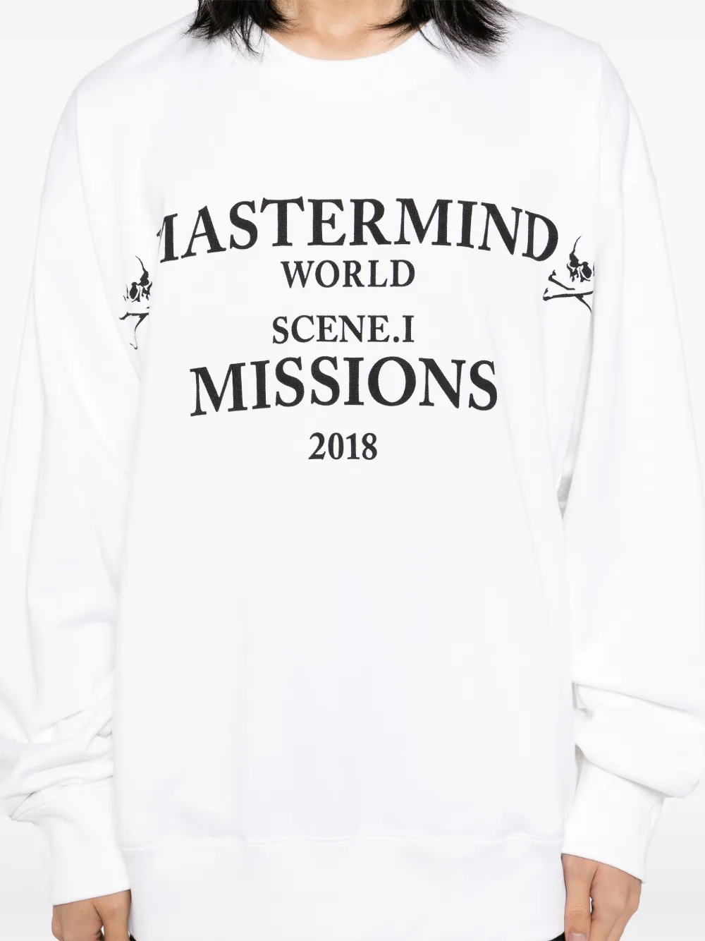 Mastermind World Sweater met logoprint Wit