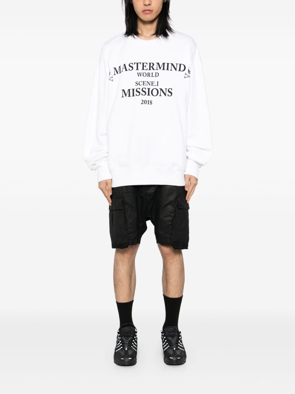 Mastermind World Sweater met logoprint - Wit