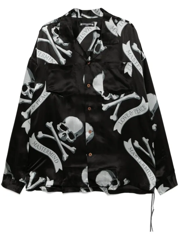 【関税込み】MASTERMIND WORLD ブラック Glitter Skull Tシャツ Black Glitter Skull T-Shirt by MASTERMIND WORLD on Sale