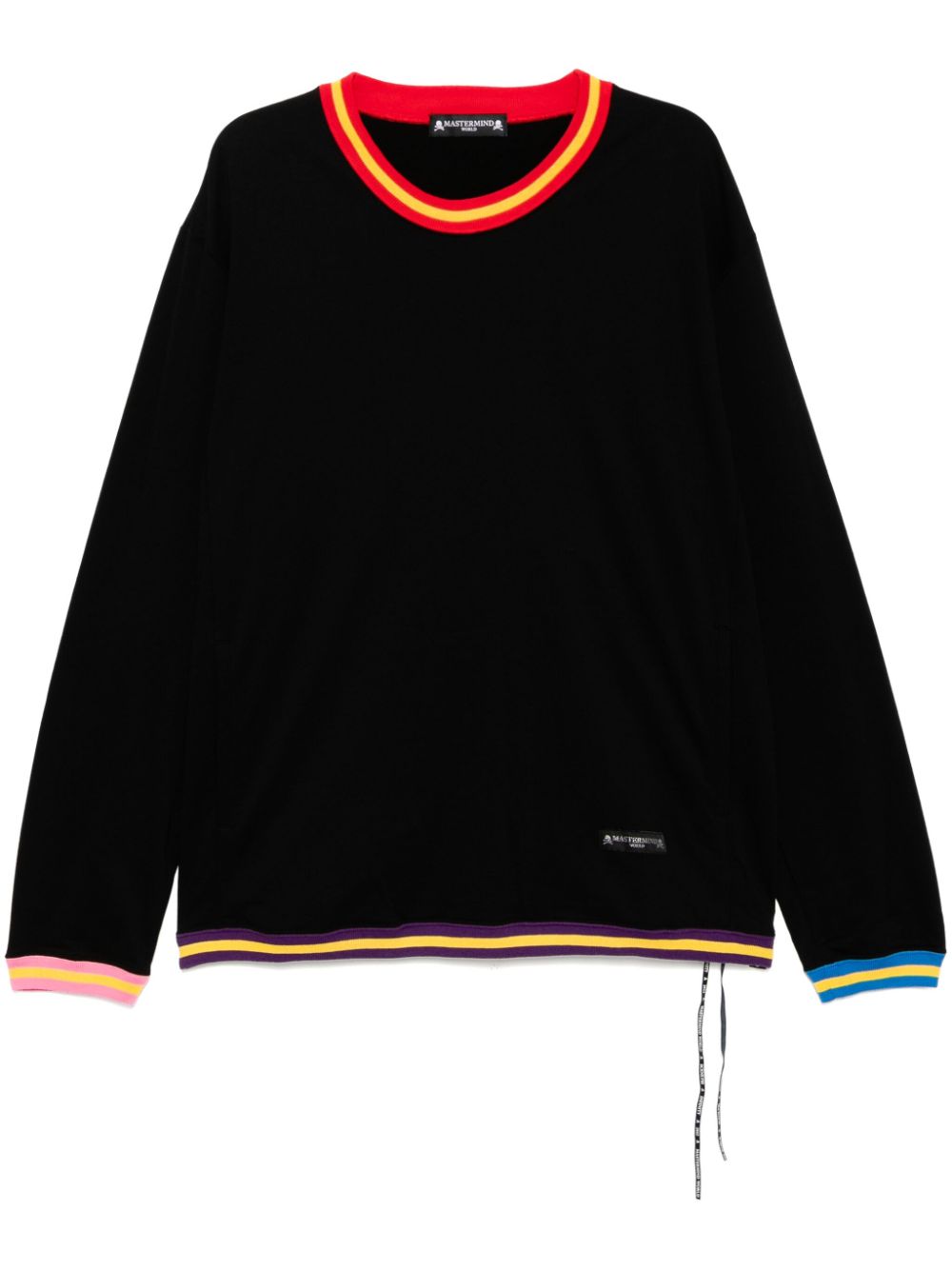 Mastermind World logo-patch sweatshirt - Black