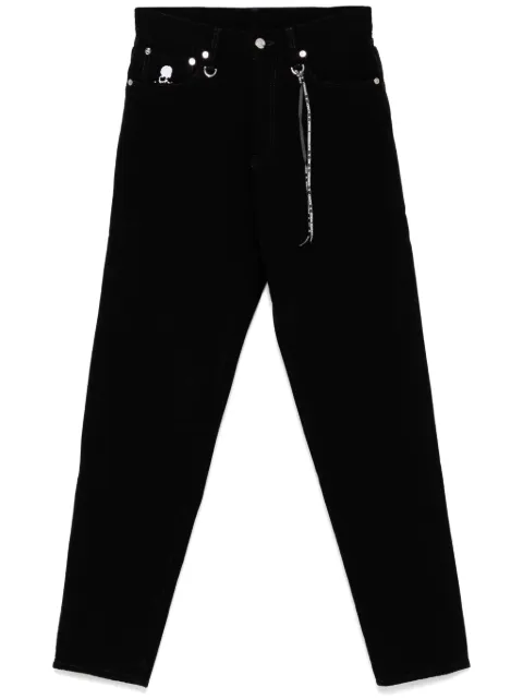 Mastermind World logo-embroidered jeans