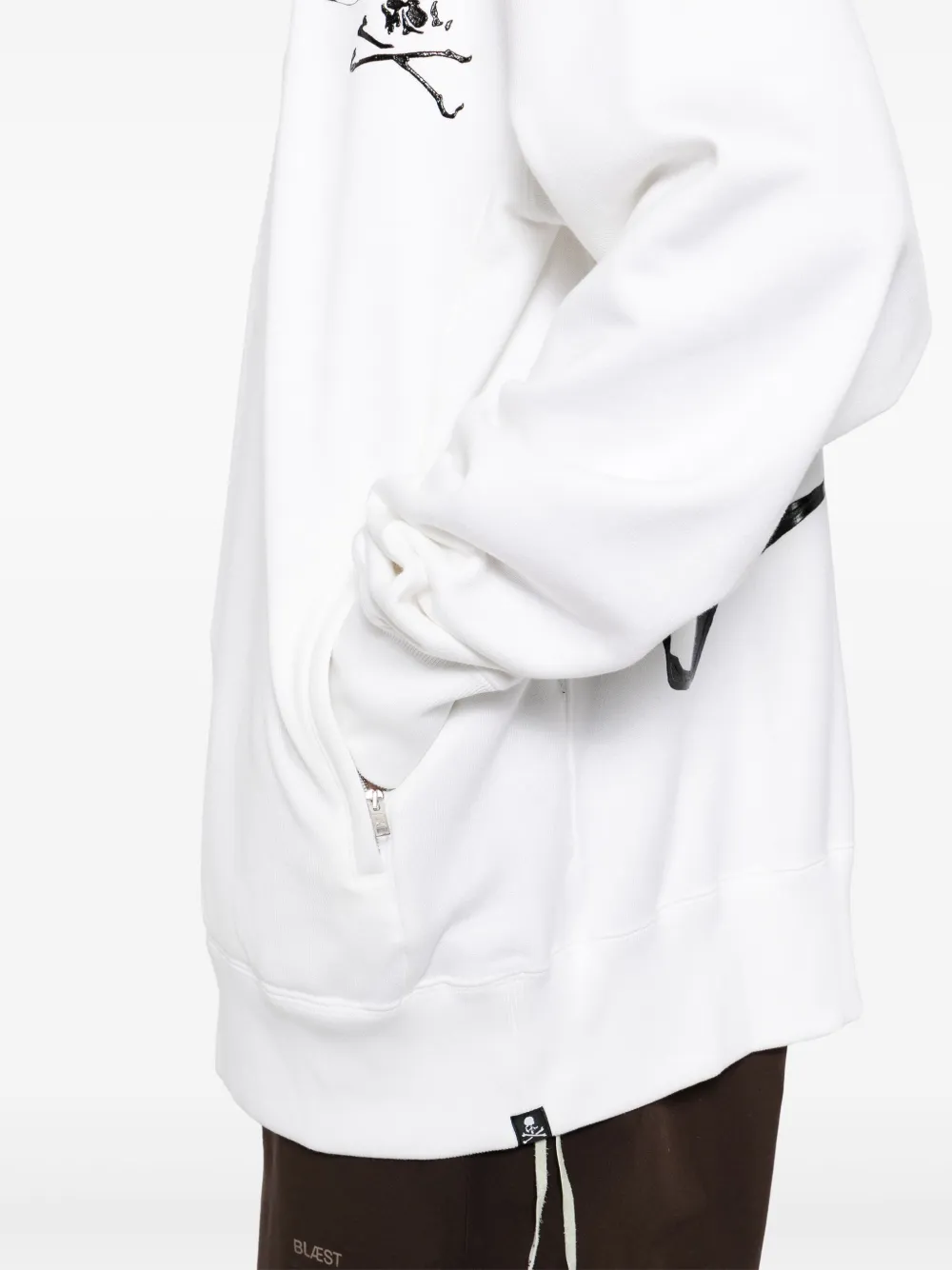 Mastermind World Hoodie met logoprint Wit