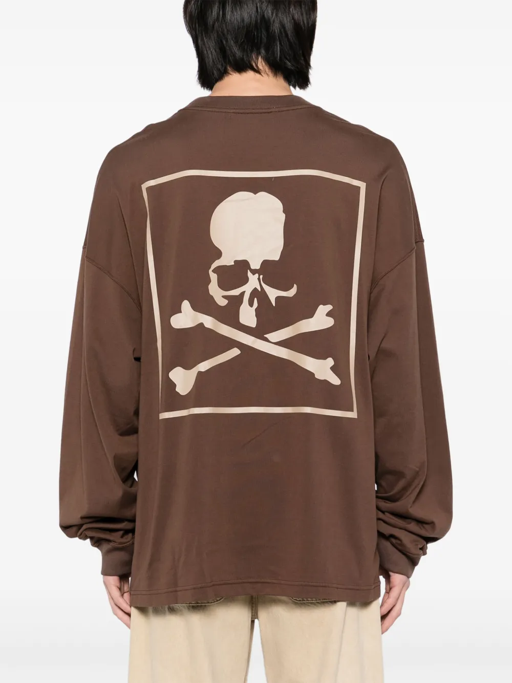 Mastermind World T-shirt met logoprint Bruin
