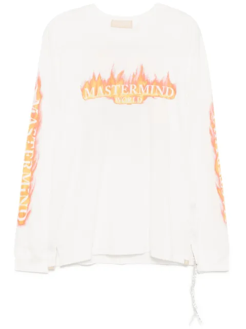 Mastermind World logo print long-sleeves T-shirt