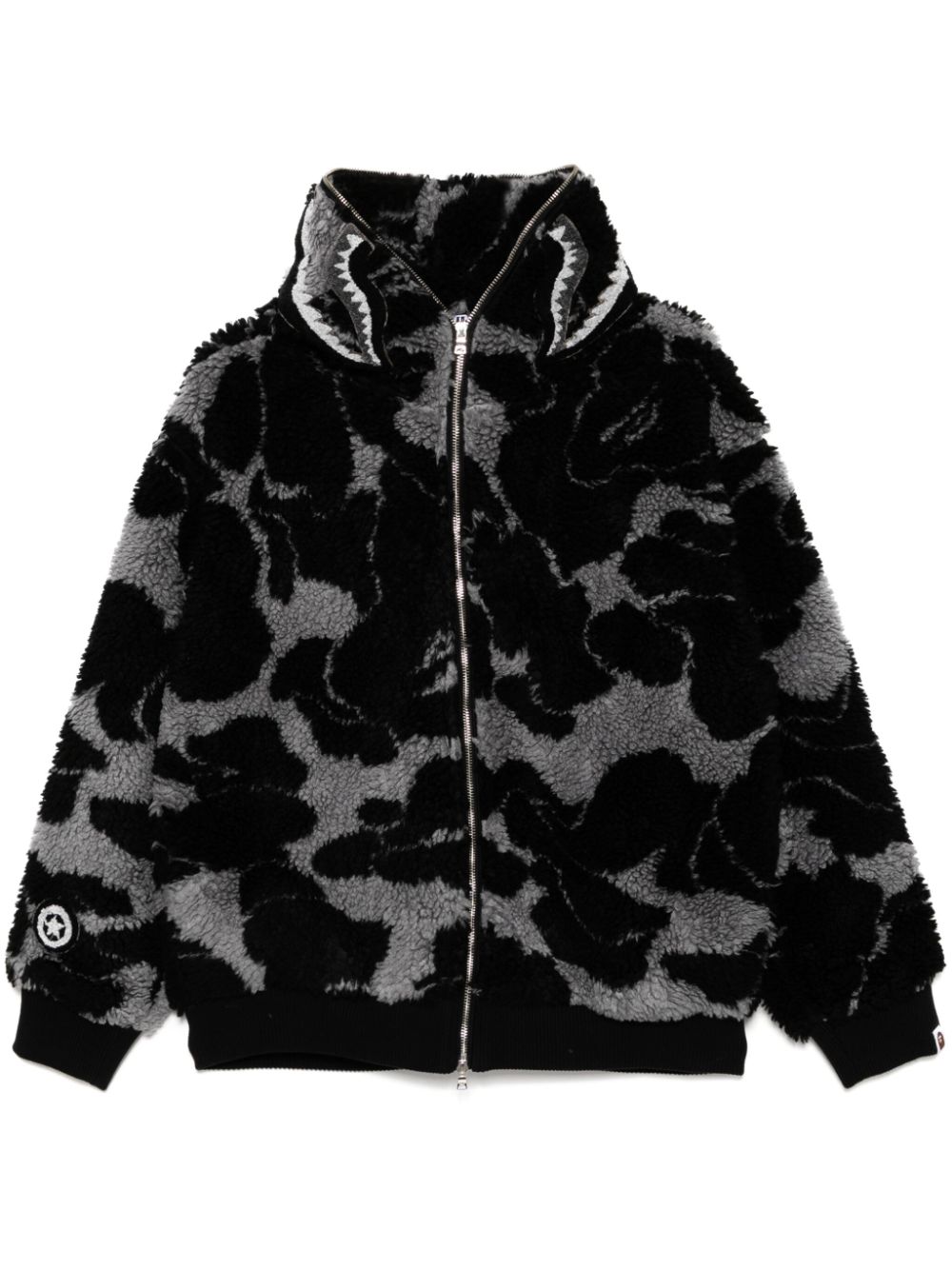 A BATHING APE® ABC camo zip-up hoodie - Black