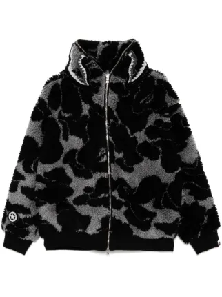 A Bathing Ape ドゥーラグ ABC Camo Black A BATHING APE® ABC Camo zip-up Hoodie | Black | FARFETCH