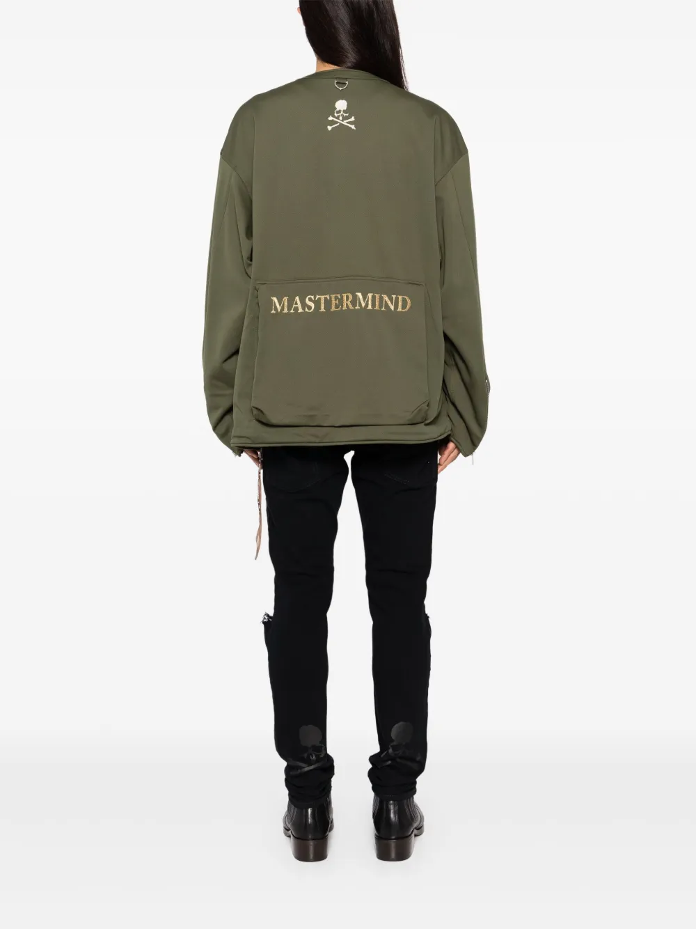 Mastermind Japan Embroidered-logo Military Jackets In Green
