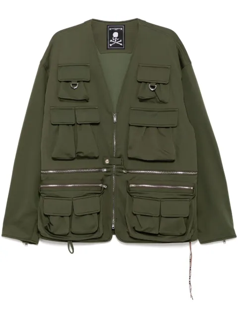 Mastermind World embroidered-logo military jackets