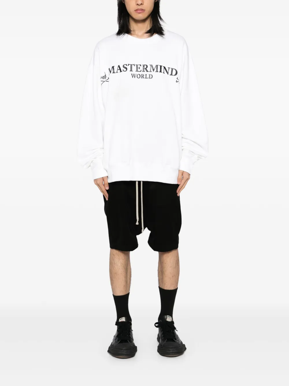 mastermindworld Mastermind World Sweater met logoprint - Wit