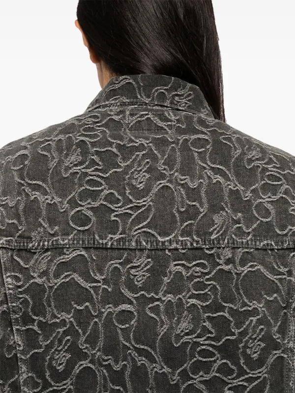 A BATHING APE® デニムジャケット | ブラック | FARFETCH JP
