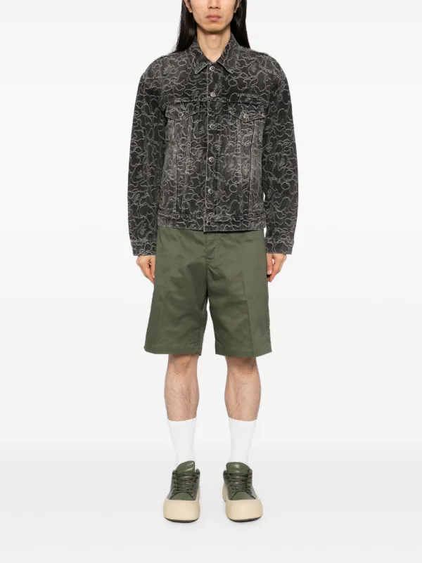 A BATHING APE® デニムジャケット | ブラック | FARFETCH JP