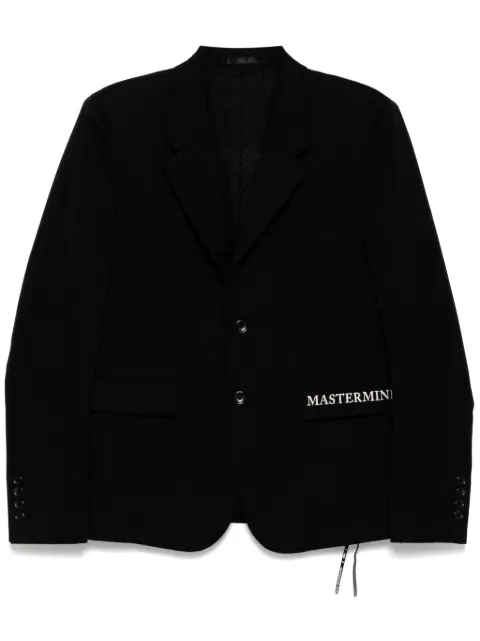 Mastermind World blazer de vestir con logo bordado