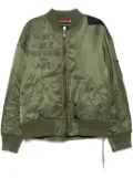 Mastermind World zip-up bomber jacket - Green