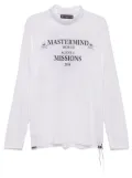 Mastermind World logo print long sleeve t-shirt - White