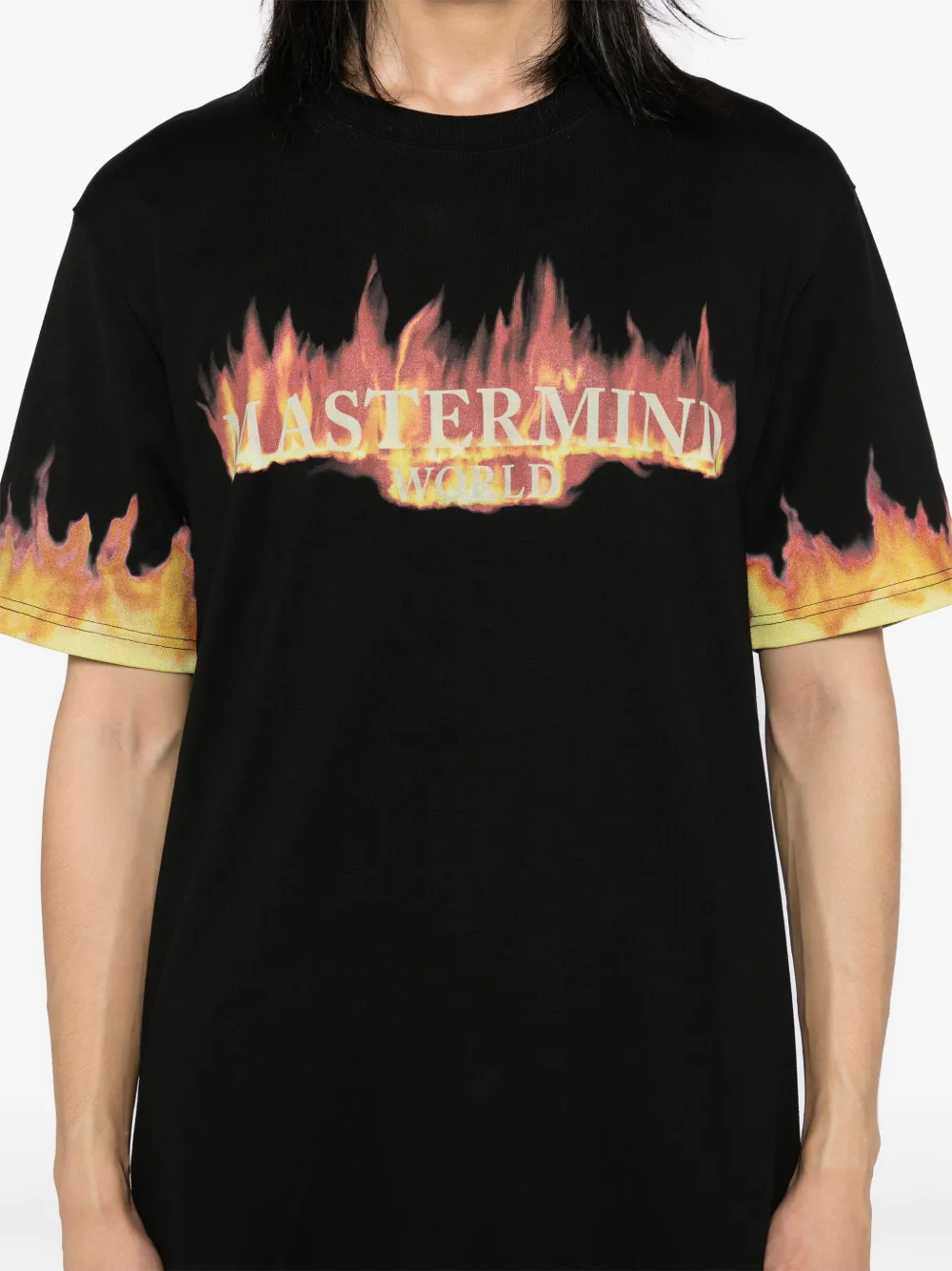 Mastermind World T-shirt met logoprint Zwart