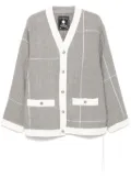Mastermind World embossed button cardigan - Grey
