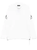 Mastermind World logo embroidery long-sleeves T-shirt - White
