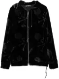 Mastermind World skull-print zip hoodie - Black