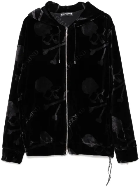 Mastermind World hoodie con cierre y estampado de calavera