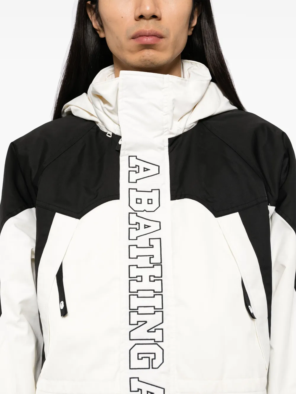 A BATHING APE Jack met geborduurd logo Zwart