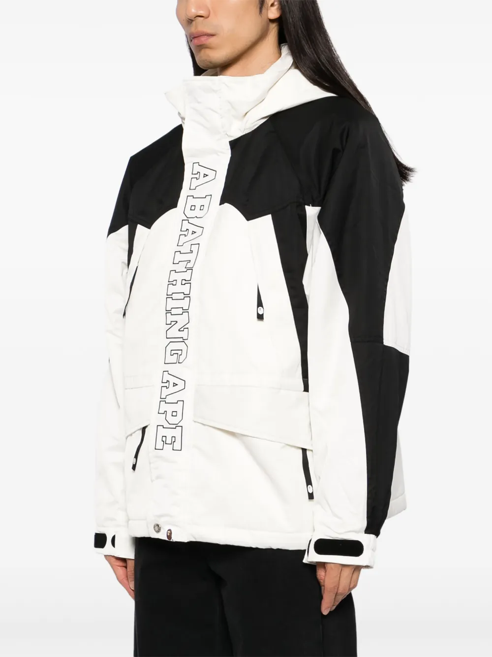 A BATHING APE Jack met geborduurd logo Zwart